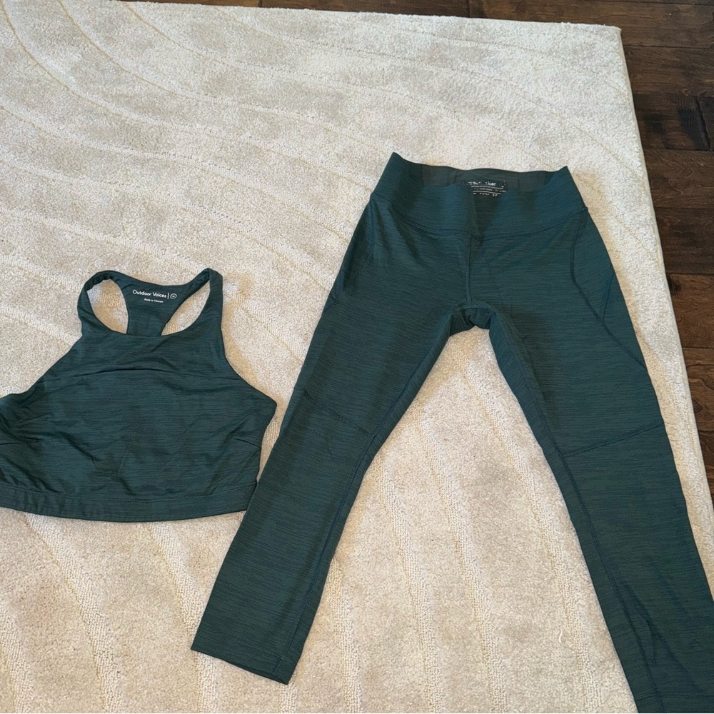 Outdoor Voices leggings and top set